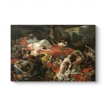 Eugene Delacroix - Sardanapalus'un Ölümü Kanvas Tablo