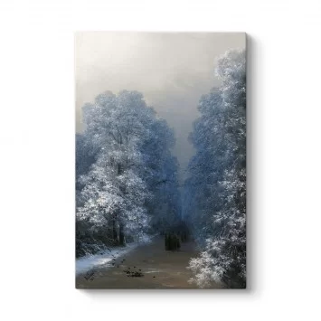 İvan Ayvazovski - Kış Manzarası Tablosu