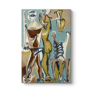 Jackson Pollock - Beach Figures Tablosu