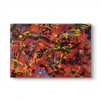 Jackson Pollock - Red Composition Tablosu