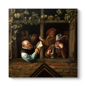 Jan Steen - Rhetoricians At a Window Tablosu