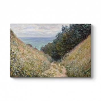 Claude Monet - Road at La Cave Tablosu