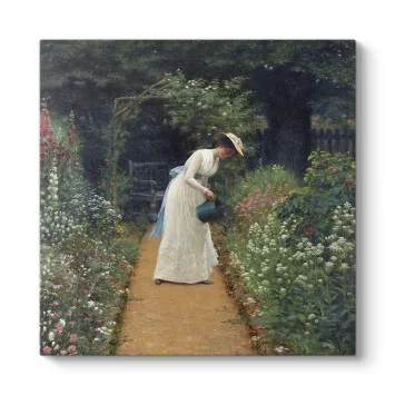 Lord Frederick Leighton - My Ladys Garden Tablosu