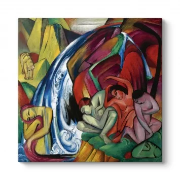 Franz Marc - Waterfall Tablosu