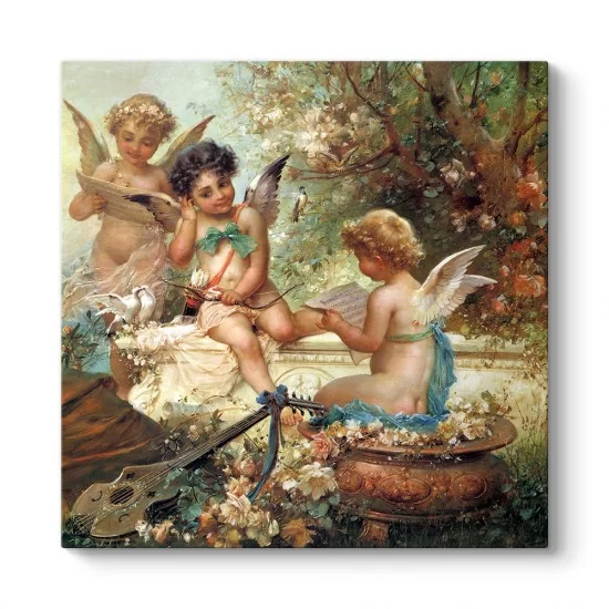 Hans Zatzka - Musician Angels Tablosu