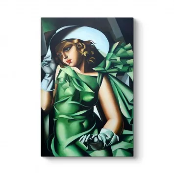 Tamara de Lempicka - Green Gloves Tablosu