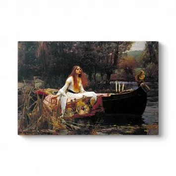 Edmund Blair Leighton - Lady of Shalott Tablosu