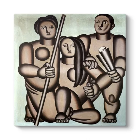 Fernand Leger - Three Characters Tablosu