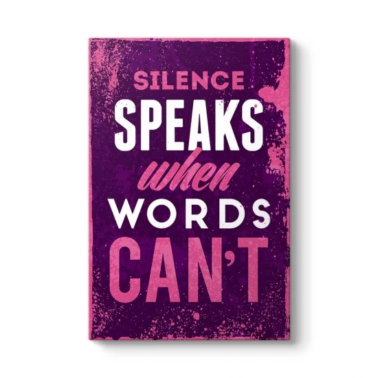 Sessizlik Sözcüklerin Söyleyemediğini Konuşur Tablosu