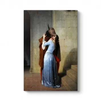 Francesco Hayez - Öpücük Kanvas Tablo