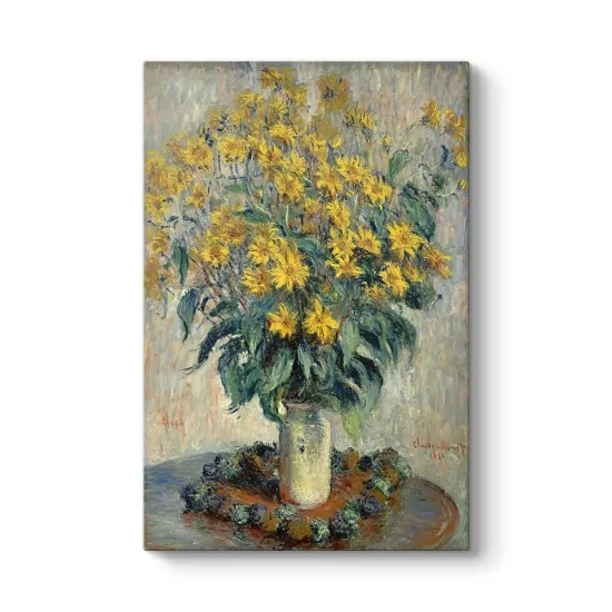 Claude Monet - Kudüs Enginar Çiçekleri Tablosu