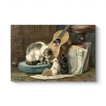 Henriette Ronner - The Harmonists Tablosu