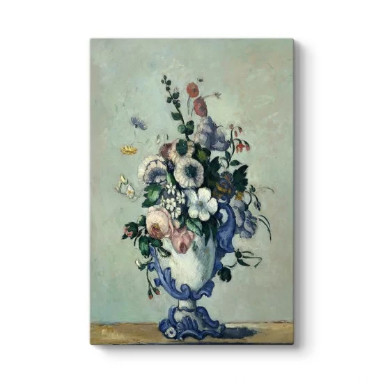 Paul Cezanne - Vazoda Çiçekler Tablosu