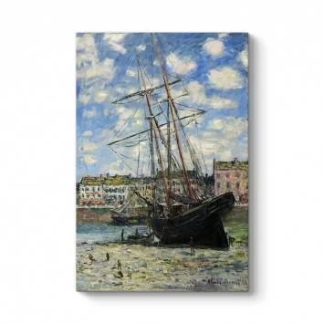 Claude Monet - Boat Lying at Low Tide Tablosu