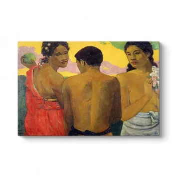 Paul Gauguin - Three Tahitians Tablosu