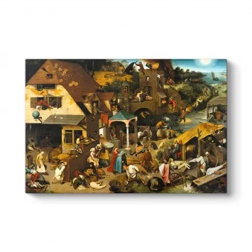 Pieter Brueghel - The Dutch Proverbs Tablosu